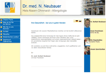 Tablet Screenshot of praxis-neubauer.de